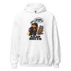 Security Stan hoodie in White, front view