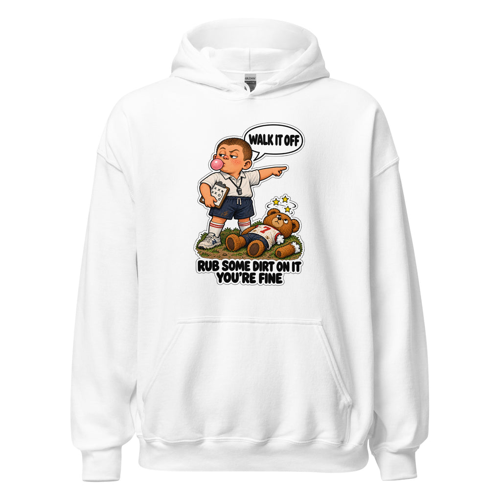 Coach Cal hoodie in White, front view