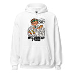 Accountant Andy hoodie in White, front view
