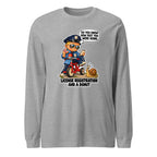Officer Otis long sleeve tee in Athletic Heather, front view