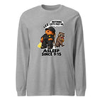 Security Stan long sleeve tee in Athletic Heather, front view
