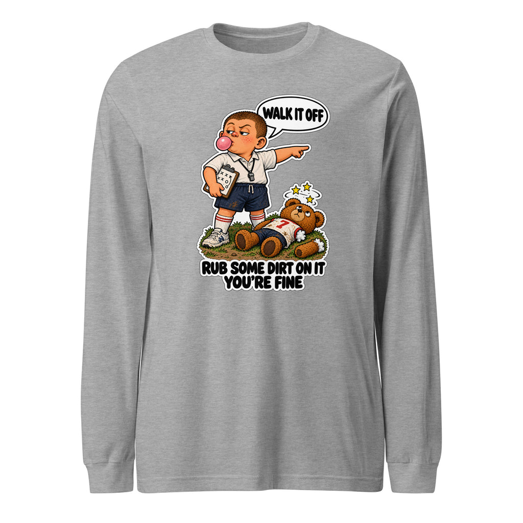Coach Cal long sleeve tee in Athletic Heather, front view