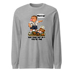 Coach Cal long sleeve tee in Athletic Heather, front view