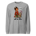 Teacher Trudy long sleeve tee in Athletic Heather, front view