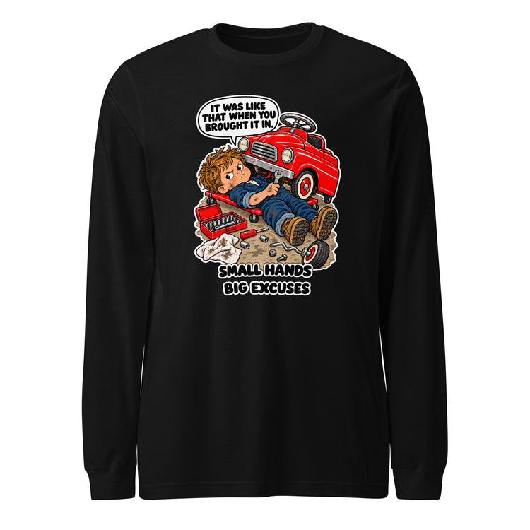 Mechanic Max "Small Hands, Big Excuses" design