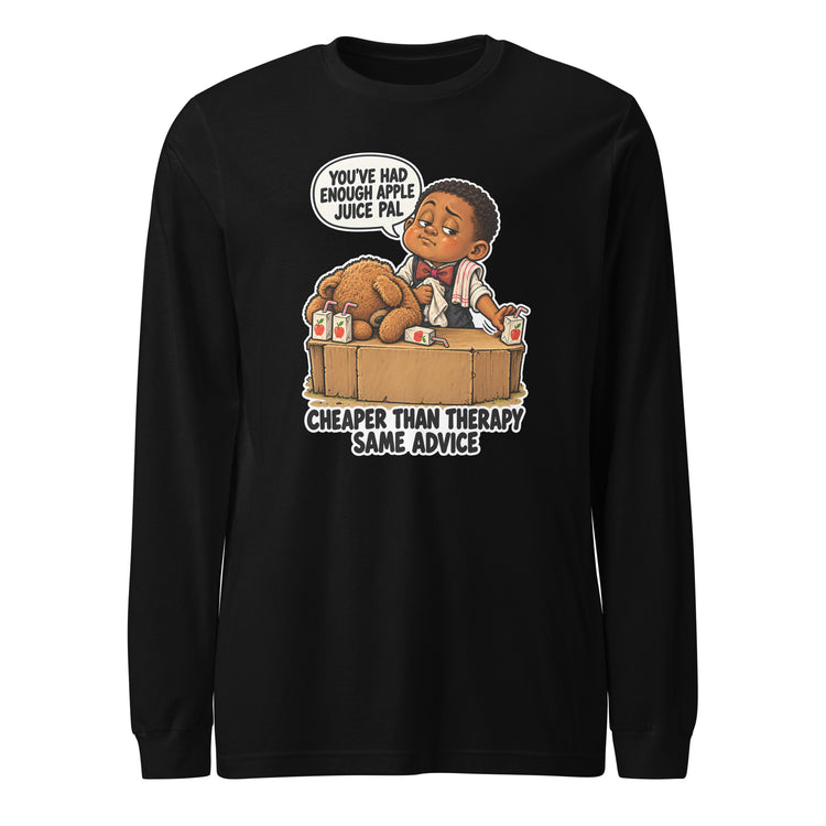 Bartender Bo "Cheaper Than Therapy, Same Advice" design