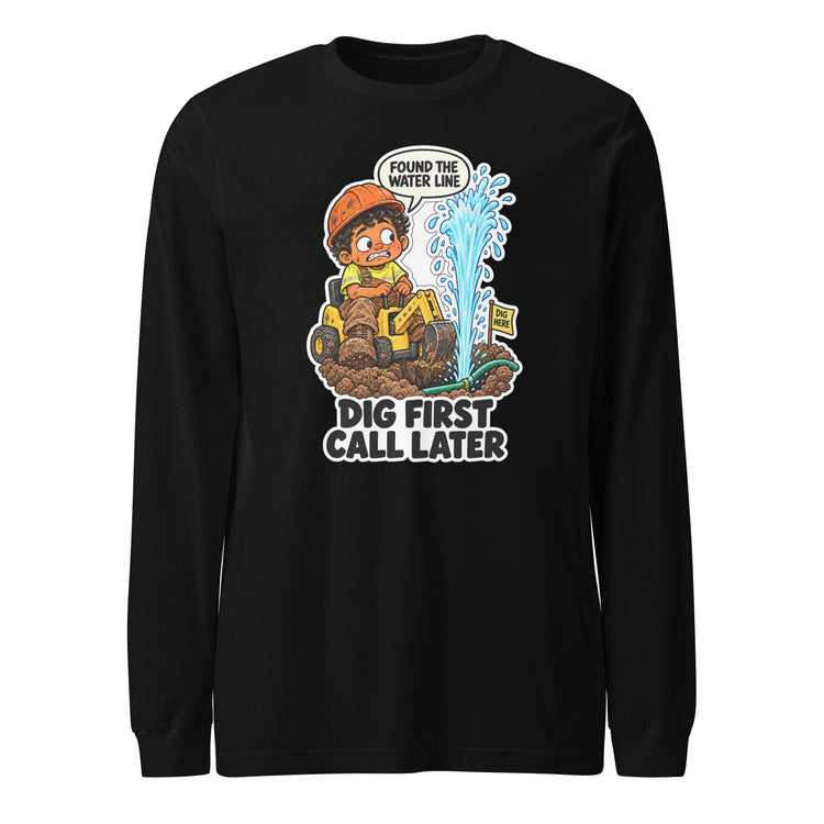 Excavator Ezra "Dig First, Call Later" design