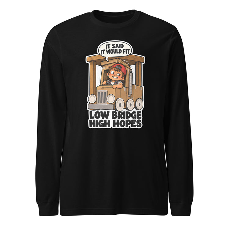 Trucker Tuck "Low Bridge, High Hopes" design