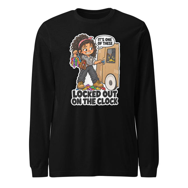 Locksmith Lola "Locked Out on the Clock" design