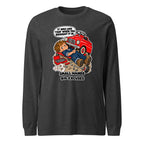 Mechanic Max long sleeve tee in Dark Grey Heather, front view