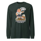 Coach Cal long sleeve tee in Heather Forest, front view