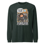 IT Guy Iggy long sleeve tee in Heather Forest, front view
