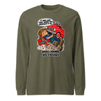 Mechanic Max long sleeve tee in Military Green, front view