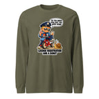 Officer Otis long sleeve tee in Military Green, front view