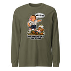 Coach Cal long sleeve tee in Military Green, front view