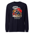 Mechanic Max long sleeve tee in Navy, front view
