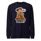 Lunchbox Lucy long sleeve tee in Navy, front view