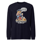 Officer Otis long sleeve tee in Navy, front view