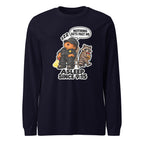 Security Stan long sleeve tee in Navy, front view