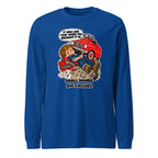 Mechanic Max long sleeve tee in True Royal, front view