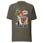 Waiter Wes T-shirt in Army, front view