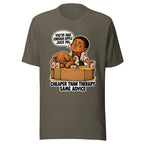 Bartender Bo T-shirt in Army, front view