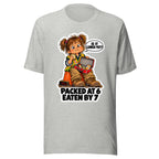 Lunchbox Lucy T-shirt in Athletic Heather, front view