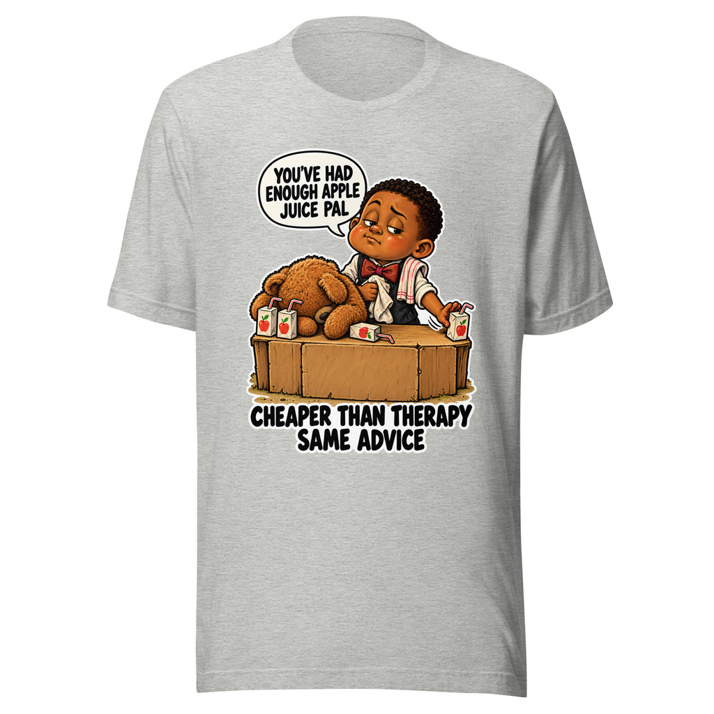 Bartender Bo T-shirt in Athletic Heather, front view
