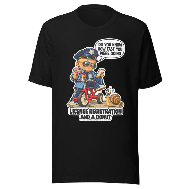 Officer Otis "License, Registration And A Donut" design