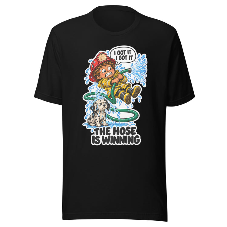Firefighter Finn "The Hose Is Winning" design
