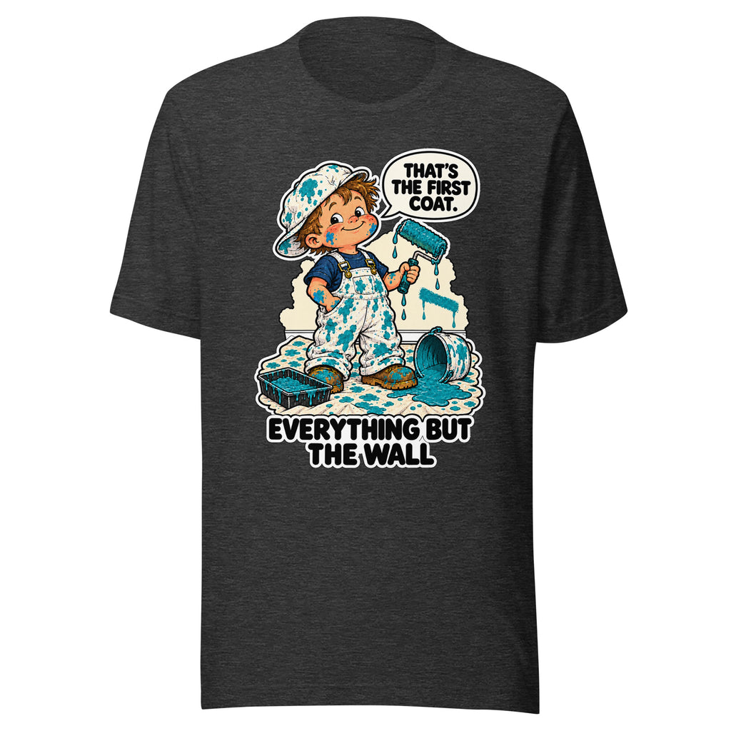 Painter Parker T-shirt in Dark Grey Heather, front view