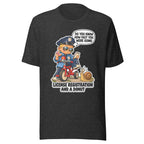 Officer Otis T-shirt in Dark Grey Heather, front view