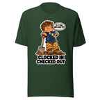 Overtime Ollie T-shirt in Forest, front view