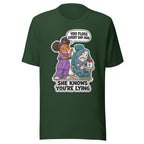 Hygienist Hazel T-shirt in Forest, front view