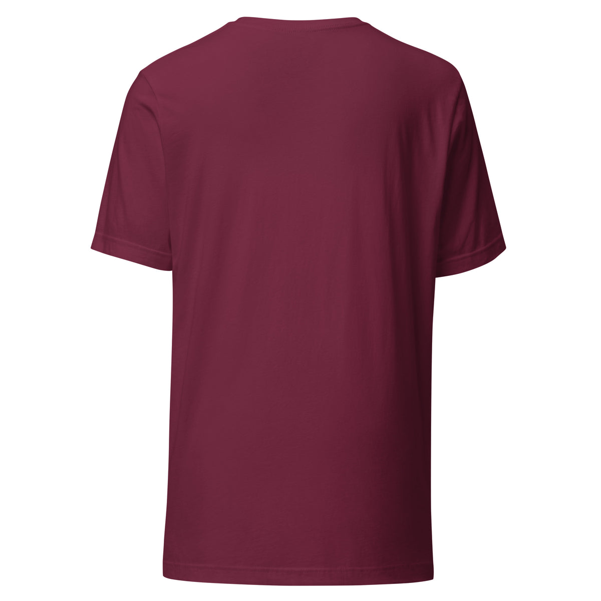 Dentist Dottie T-shirt in Maroon, back view