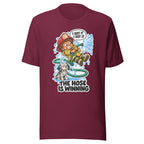 Firefighter Finn T-shirt in Maroon, front view