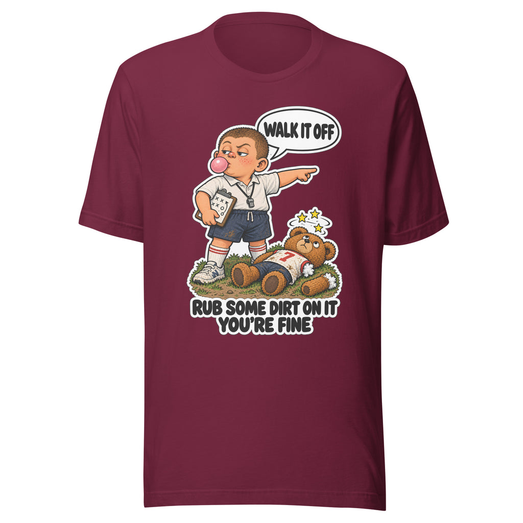 Coach Cal T-shirt in Maroon, front view