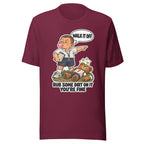 Coach Cal T-shirt in Maroon, front view