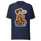 Lunchbox Lucy T-shirt in Navy, front view