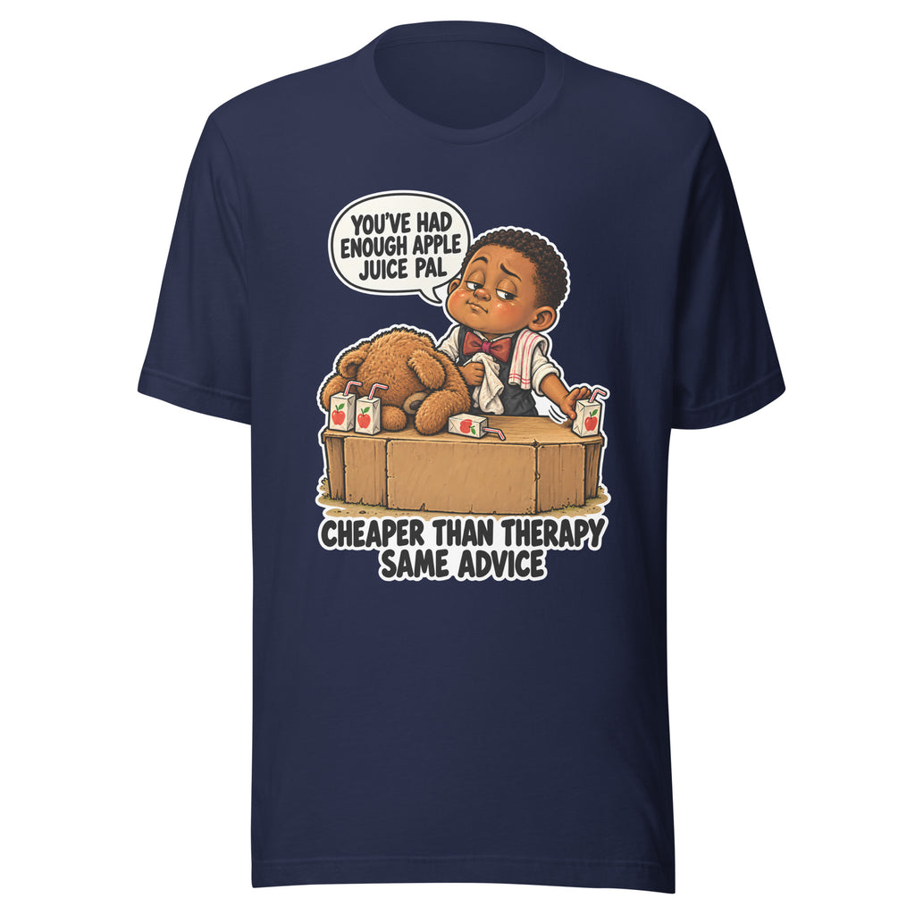 Bartender Bo T-shirt in Navy, front view