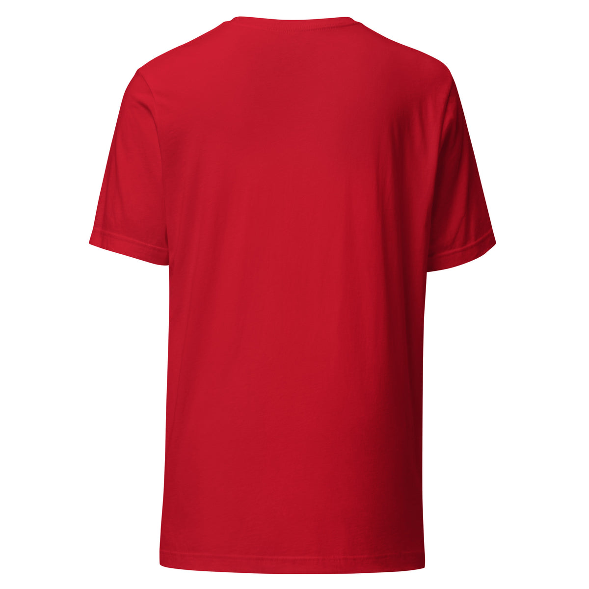 Accountant Andy T-shirt in Red, back view