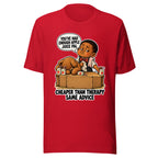 Bartender Bo T-shirt in Red, front view