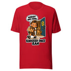 Delivery Dex T-shirt in Red, front view