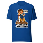 Overtime Ollie T-shirt in True Royal, front view