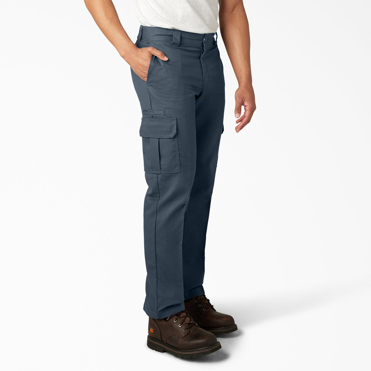 Dickies FLEX Regular Fit Cargo Pants | Airforce Blue | View A2