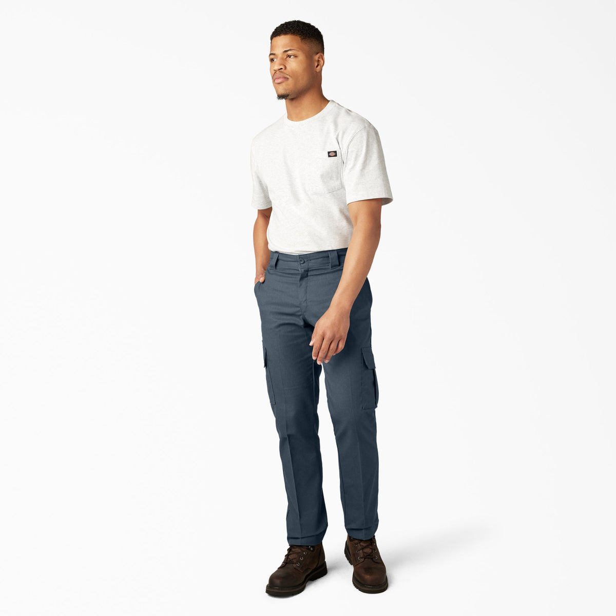 Dickies FLEX Regular Fit Cargo Pants | Airforce Blue | View A4