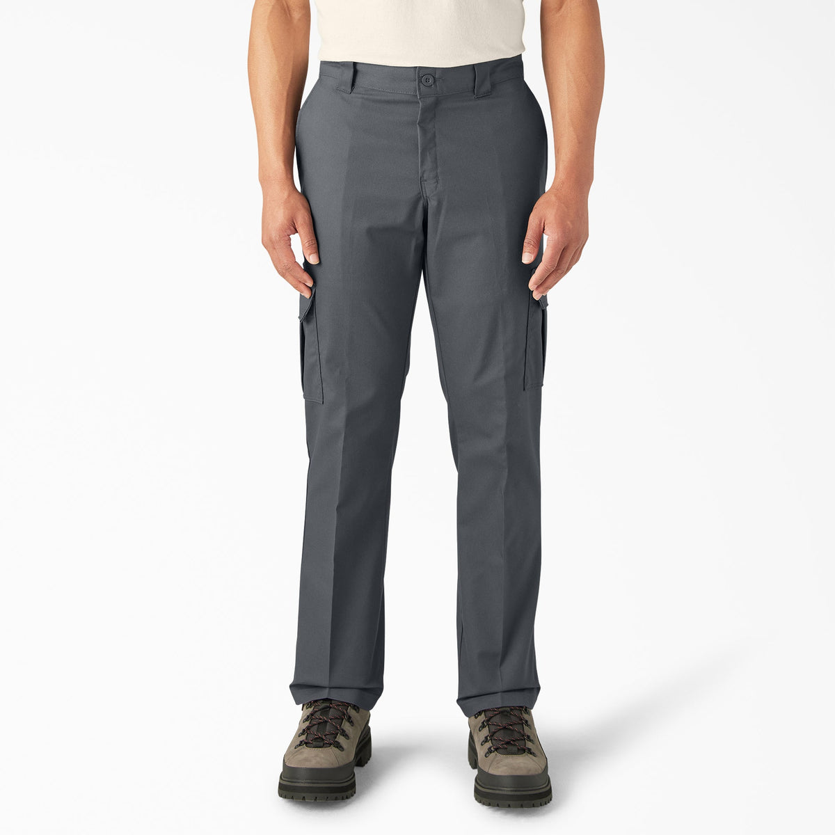 Dickies FLEX Regular Fit Cargo Pants | Charcoal Gray | Front