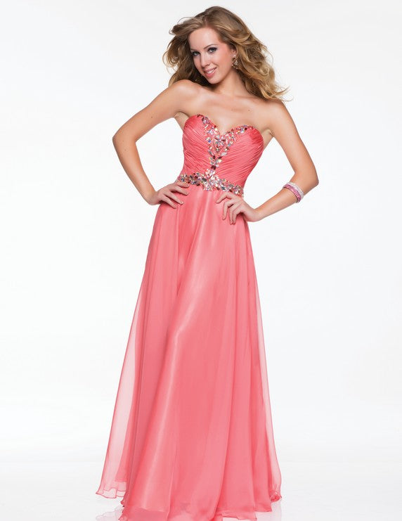 Hand Beaded Strapless Sweetheart Bodice Style 1002