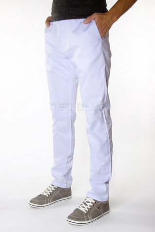 Noe Blue 6511 White (Chino Pants)