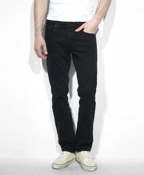 Levi 511 Black Stretch Skinny Jeans - Front